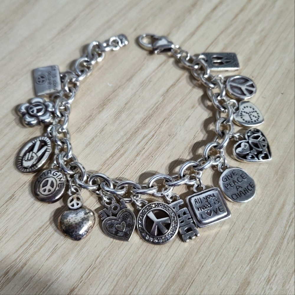 Brighton Give Peace a Chance Charm Bracelet